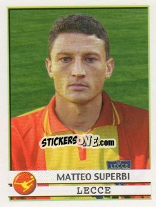 Figurina Matteo Superbi - Calciatori 2001-2002 - Panini