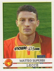 Sticker Matteo Superbi - Calciatori 2001-2002 n. 209 - Panini