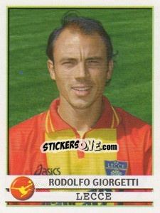 Sticker Rodolfo Giorgetti - Calciatori 2001-2002 - Panini