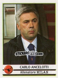 Sticker Carlo Ancelotti (Allenatore) - Calciatori 2001-2002 - Panini