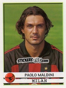 Sticker Paolo Maldini - Calciatori 2001-2002 n. 222 - Panini
