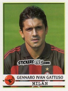 Sticker Gennaro Ivan Gattuso - Calciatori 2001-2002 n. 232 - Panini