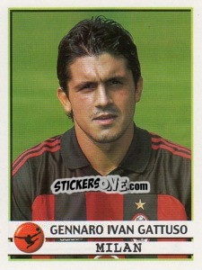 Figurina Gennaro Ivan Gattuso - Calciatori 2001-2002 - Panini