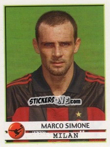 Sticker Marco Simone - Calciatori 2001-2002 - Panini