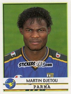 Sticker Martin Djetou - Calciatori 2001-2002 - Panini
