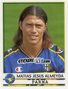 Sticker Matias Jesus Almeyda - Calciatori 2001-2002 n. 254 - Panini