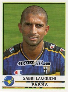 Sticker Sabri Lamouchi - Calciatori 2001-2002 - Panini
