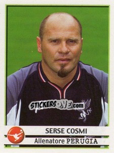 Sticker Serse Cosmi (Alenatore) - Calciatori 2001-2002 - Panini