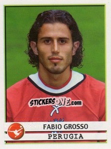 Sticker Fabio Grosso - Calciatori 2001-2002 n. 277 - Panini