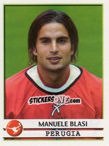 Sticker Manuele Blasi - Calciatori 2001-2002 - Panini