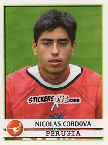 Cromo Nicolas Cordova - Calciatori 2001-2002 - Panini