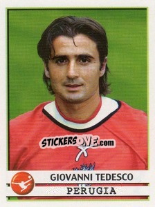 Sticker Giovanni Tedesco - Calciatori 2001-2002 n. 282 - Panini