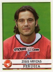 Figurina Zisis Vryzas - Calciatori 2001-2002 - Panini