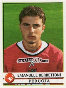 Sticker Emanuele Berrettoni - Calciatori 2001-2002 - Panini