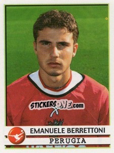 Sticker Emanuele Berrettoni - Calciatori 2001-2002 n. 287 - Panini