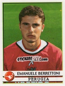 Figurina Emanuele Berrettoni - Calciatori 2001-2002 - Panini