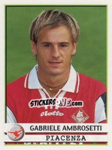 Cromo Gabriele Ambrosetti - Calciatori 2001-2002 - Panini