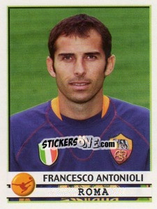 Sticker Francesco Antonioli - Calciatori 2001-2002 n. 317 - Panini