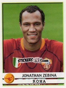Sticker Jonathan Zebina - Calciatori 2001-2002 - Panini