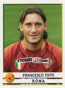 Sticker Francesco Totti - Calciatori 2001-2002 n. 332 - Panini