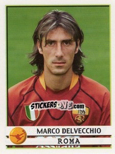 Sticker Marco Delvecchio - Calciatori 2001-2002 n. 334 - Panini