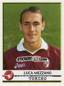 Figurina Luca Mezzano - Calciatori 2001-2002 - Panini