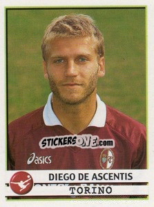 Sticker Diego de Ascentis - Calciatori 2001-2002 - Panini