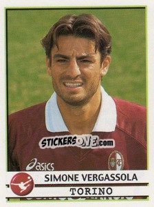 Sticker Simone Vergassola - Calciatori 2001-2002 n. 355 - Panini