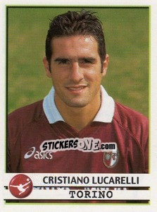 Sticker Cristiano Lucarelli - Calciatori 2001-2002 - Panini