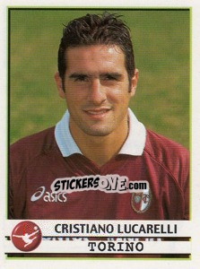 Sticker Cristiano Lucarelli - Calciatori 2001-2002 n. 358 - Panini
