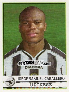 Cromo Jorge Samuel Caballero - Calciatori 2001-2002 - Panini