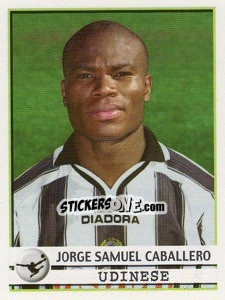 Sticker Jorge Samuel Caballero - Calciatori 2001-2002 n. 367 - Panini