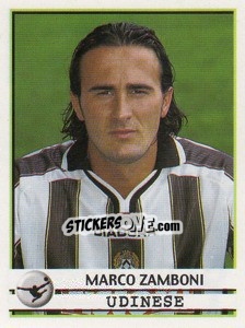 Figurina Marco Zamboni - Calciatori 2001-2002 - Panini