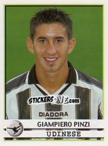Sticker Giampiero Pinzi - Calciatori 2001-2002 n. 373 - Panini