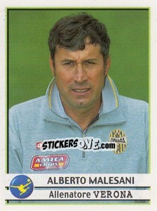 Figurina Alberto Malesani (Allenatore) - Calciatori 2001-2002 - Panini