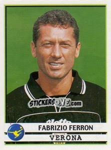 Sticker Fabrizio Ferron - Calciatori 2001-2002 n. 413 - Panini