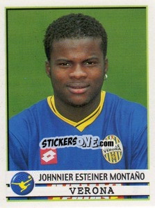 Figurina Johnnier Esteiner Montano - Calciatori 2001-2002 - Panini