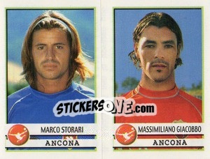 Sticker Storari / Giacobbo  - Calciatori 2001-2002 - Panini