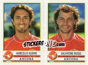 Sticker Albino / Russo  - Calciatori 2001-2002 n. 438 - Panini