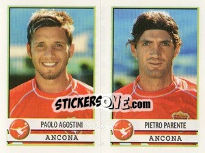 Sticker Agostini / Parente  - Calciatori 2001-2002 n. 439 - Panini