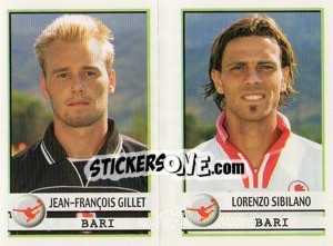 Cromo Gillet / Sibilano  - Calciatori 2001-2002 - Panini