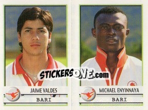 Sticker Jaime Valdes / Enyinnaya  - Calciatori 2001-2002 - Panini