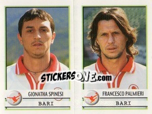 Sticker Spinesi / Palmieri  - Calciatori 2001-2002 n. 450 - Panini