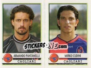 Sticker Pantanelli / Cudini  - Calciatori 2001-2002 n. 451 - Panini