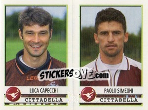 Sticker Capecchi / Simeoni  - Calciatori 2001-2002 - Panini