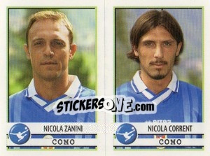 Sticker Zanini / Corrent  - Calciatori 2001-2002 - Panini