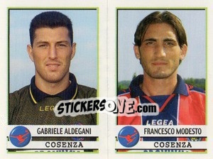 Figurina Aldegani / Modesto  - Calciatori 2001-2002 - Panini