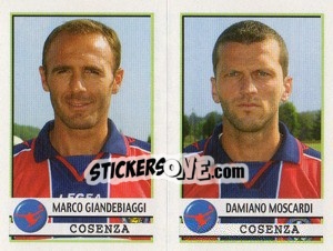 Sticker Giandebiaggi / Moscardi  - Calciatori 2001-2002 n. 483 - Panini