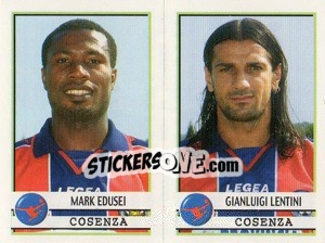 Sticker Edusei / Lentini  - Calciatori 2001-2002 - Panini