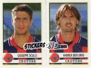 Sticker Sculli / Deflorio  - Calciatori 2001-2002 n. 495 - Panini